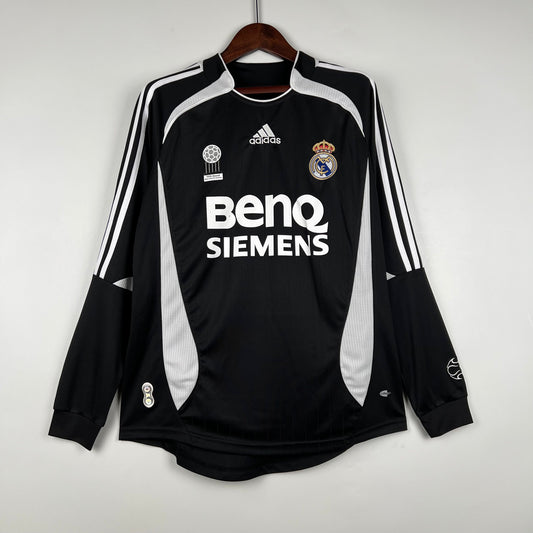 06/07 REAL MADRID LONG SLEEVE BLACK - Jersey Flux